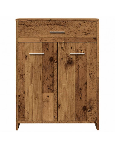 Mobile da Bagno Legno Antico 60x33x80 cm in Legno Multistrato