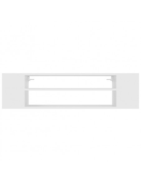 Mobile Porta TV Sospeso Bianco 100x30x26,5 cm Legno Multistrato