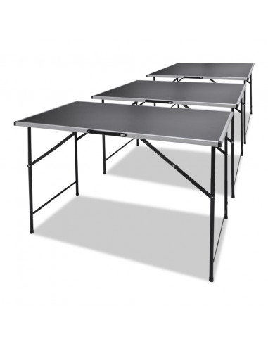 Tavoli da Lavoro Set 3 pz Pieghevoli