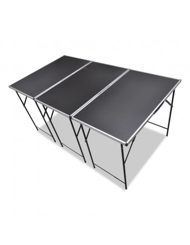 Tavoli da Lavoro Set 3 pz Pieghevoli