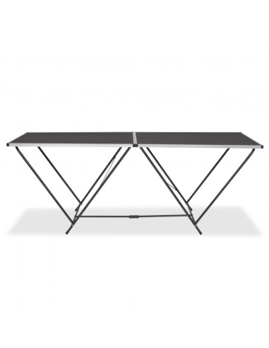 Tavolo Pieghevole per Carta da Parati MDF Alluminio 200x60x78cm