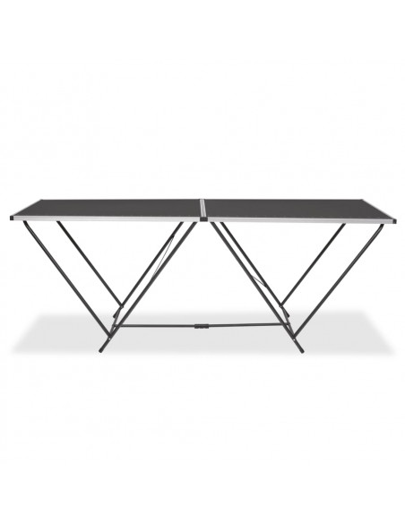 Tavolo Pieghevole per Carta da Parati MDF Alluminio 200x60x78cm