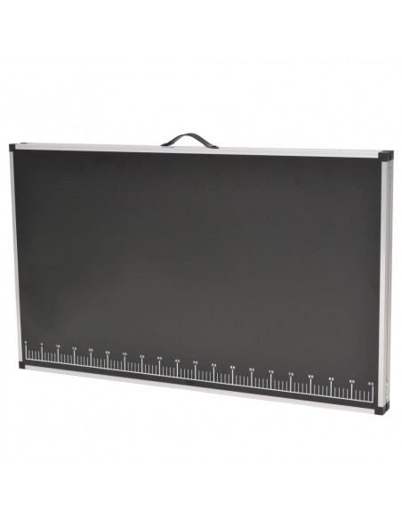 Tavolo Pieghevole per Carta da Parati MDF Alluminio 200x60x78cm