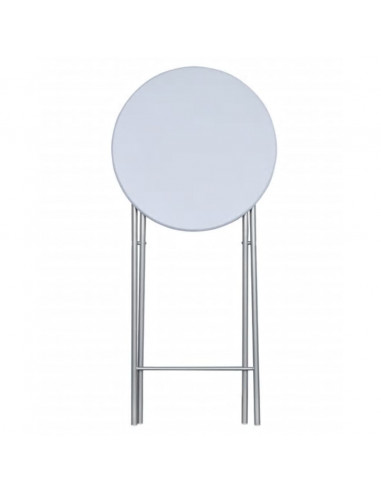 Tavoli da Bar Set 4 pz con Ripiano in MDF Bianco