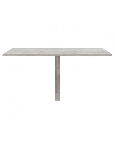 Tavolino Muro Pieghevole Grigio Cemento 100x60x56cm Multistrato