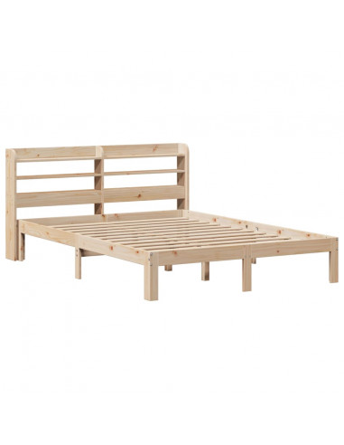 Giroletto con Testiera 160x200 cm in Legno Massello di Pino