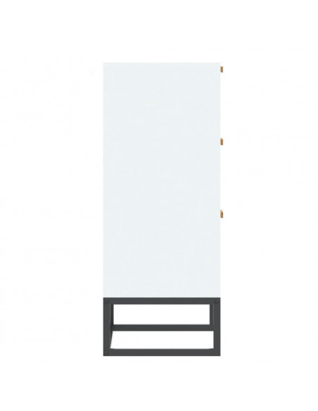 Credenza Bianca 60x30x75 cm in Legno Multistrato