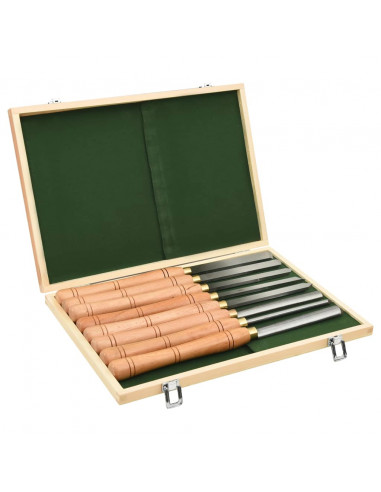 Set di Utensili per Tornitura 8 pz in HSS