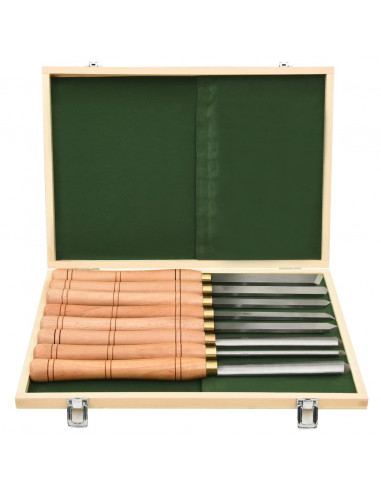 Set di Utensili per Tornitura 8 pz in HSS