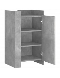 Credenza Grigio Cemento 45x35x75 cm in Legno Multistrato 2