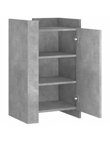 Credenza Grigio Cemento 45x35x75 cm in Legno Multistrato