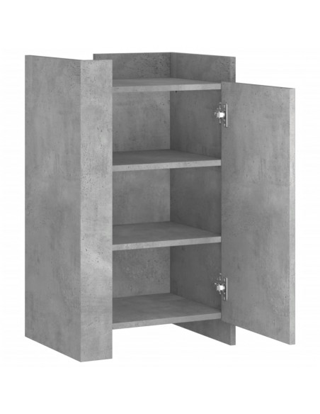 Credenza Grigio Cemento 45x35x75 cm in Legno Multistrato
