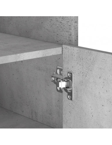 Credenza Grigio Cemento 45x35x75 cm in Legno Multistrato
