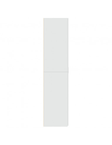 Credenza Bianca 70x42,5x185 cm in Legno Multistrato