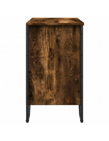 Mobile Lavabo Bagno Rovere Fumo 60x35x60 cm Legno Multistrato