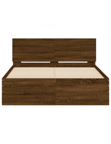 Giroletto con Testiera Rovere Marrone 135x190 cm