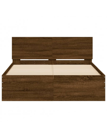 Giroletto con Testiera Rovere Marrone 135x190 cm