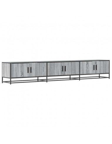 Mobile TV Grigio Sonoma 240x35x41 cm in Legno Multistrato
