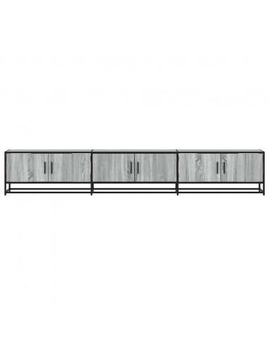 Mobile TV Grigio Sonoma 240x35x41 cm in Legno Multistrato