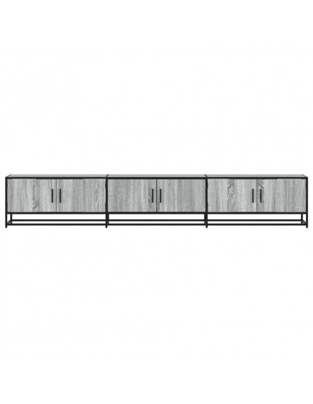 Mobile TV Grigio Sonoma 240x35x41 cm in Legno Multistrato