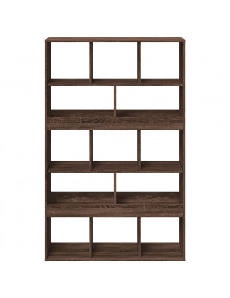 Libreria Rovere Marrone 100x33x156,5 cm in Truciolato