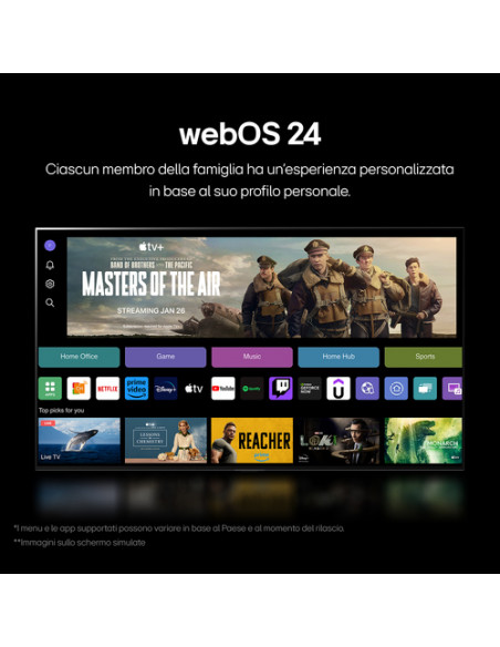 LG QNED AI 55'' Serie QNED86 55QNED86T6A, TV 4K, 4 HDMI, SMART TV 2024