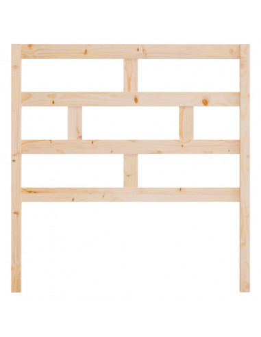 Testiera per Letto 106x4x100 cm in Legno Massello di Pino