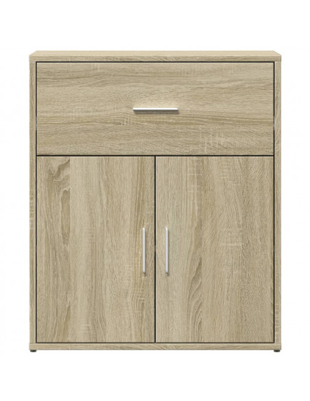Credenze 2 pz Rovere Sonoma 60x31x70 cm in Legno Multistrato