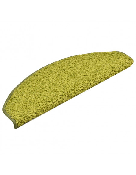 Tappetini per Scale 15 pz Verdi 65x21x4 cm