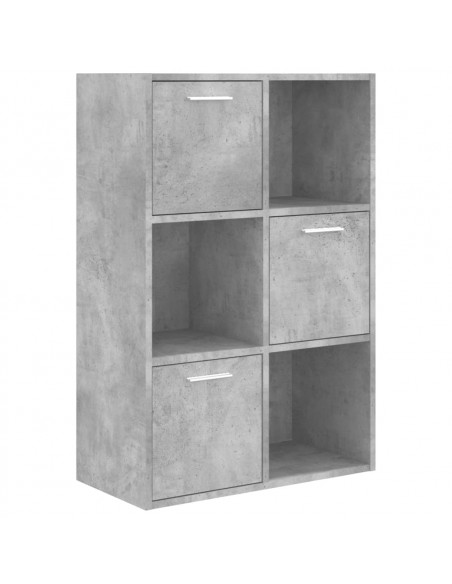 Armadietto Grigio Cemento 60x29,5x90 cm in Legno Multistrato