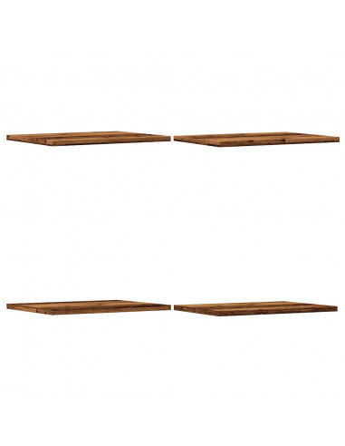 Ripiani per Libreria 4pz Legno 40x30x1,5cm in Legno Multistrato