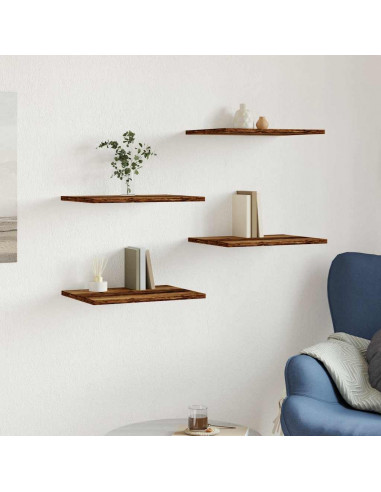 Ripiani per Libreria 4pz Legno 40x30x1,5cm in Legno Multistrato
