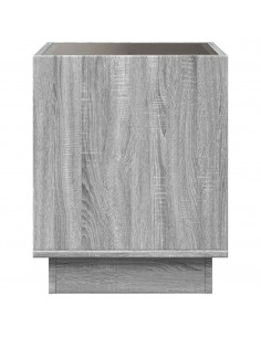 Tavolino da Salotto con LED Infinity Rovere Sonoma 50x50x50 cm 2