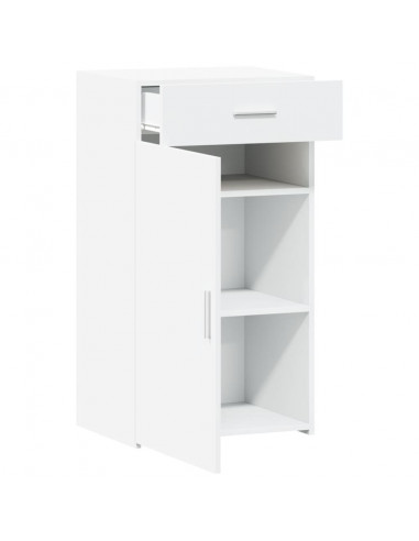 Credenza Bianca 50x42,5x93 cm in Legno Multistrato