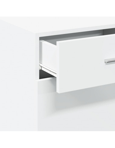 Credenza Bianca 50x42,5x93 cm in Legno Multistrato