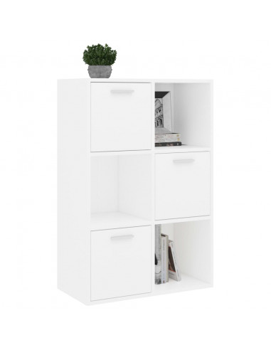 Armadietto Bianco 60x29,5x90 cm in Legno Ingegnerizzato