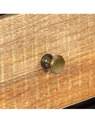 Tavolo Consolle 118x30x75 cm in Legno Massello di Mango