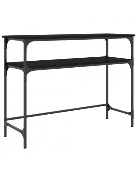 Tavolino Consolle Nero 100x35,5x75 cm in Legno Multistrato