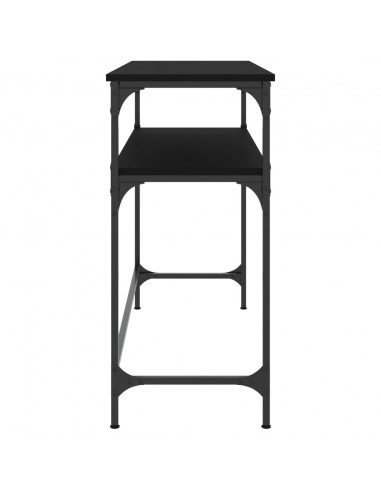 Tavolino Consolle Nero 100x35,5x75 cm in Legno Multistrato