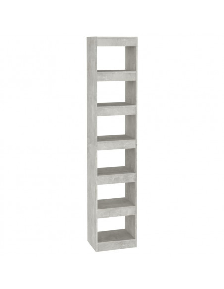 Libreria/Divisorio Grigio Cemento 40x30x198 cm