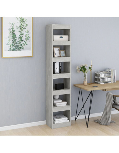 Libreria/Divisorio Grigio Cemento 40x30x198 cm