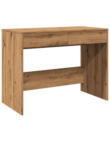 Scrivania Rovere Artigianale 101x50x76,5cm in Legno Multistrato