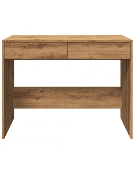 Scrivania Rovere Artigianale 101x50x76,5cm in Legno Multistrato