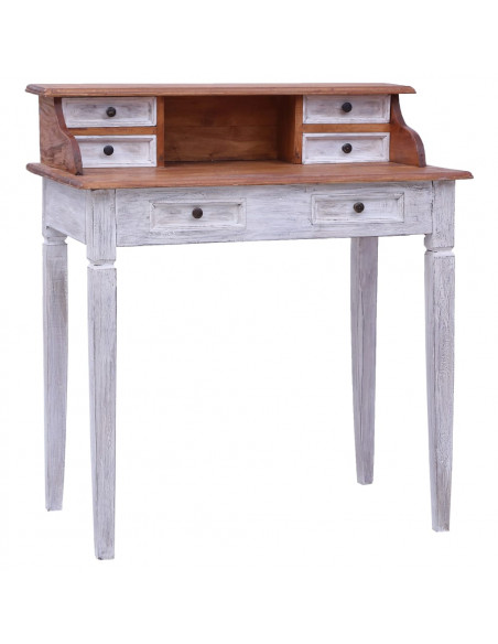 Scrivania con Cassetti 90x50x101 cm Legno Massello di Recupero