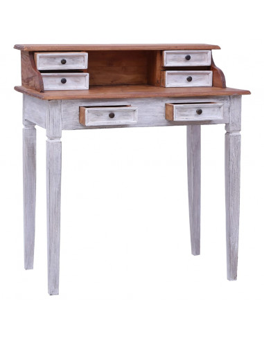 Scrivania con Cassetti 90x50x101 cm Legno Massello di Recupero