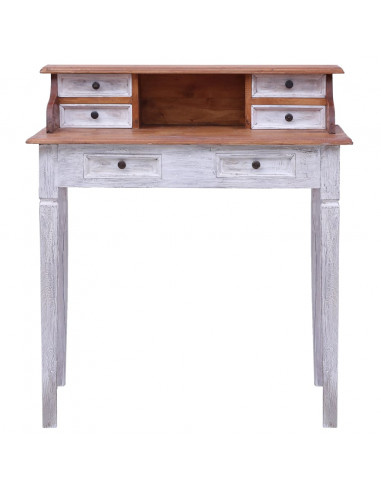 Scrivania con Cassetti 90x50x101 cm Legno Massello di Recupero
