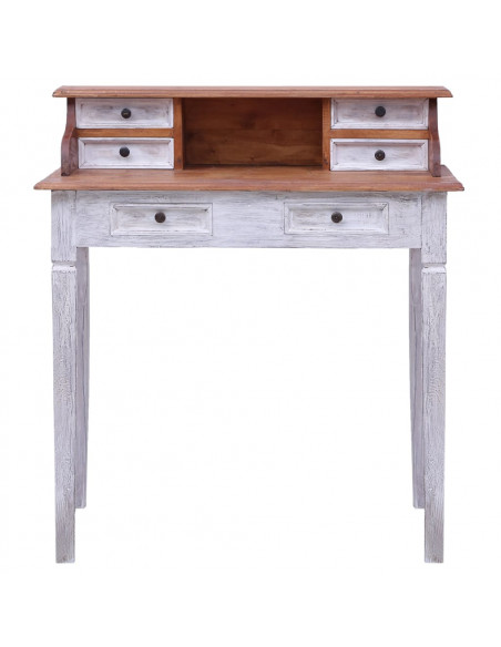 Scrivania con Cassetti 90x50x101 cm Legno Massello di Recupero
