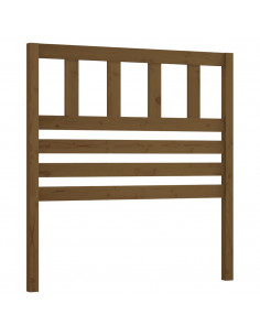 Testiera per Letto Miele 81x4x100 cm in Legno di Pino 2