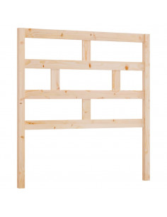 Testiera per Letto 81x4x100 cm in Legno Massello di Pino 2