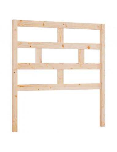 Testiera per Letto 81x4x100 cm in Legno Massello di Pino